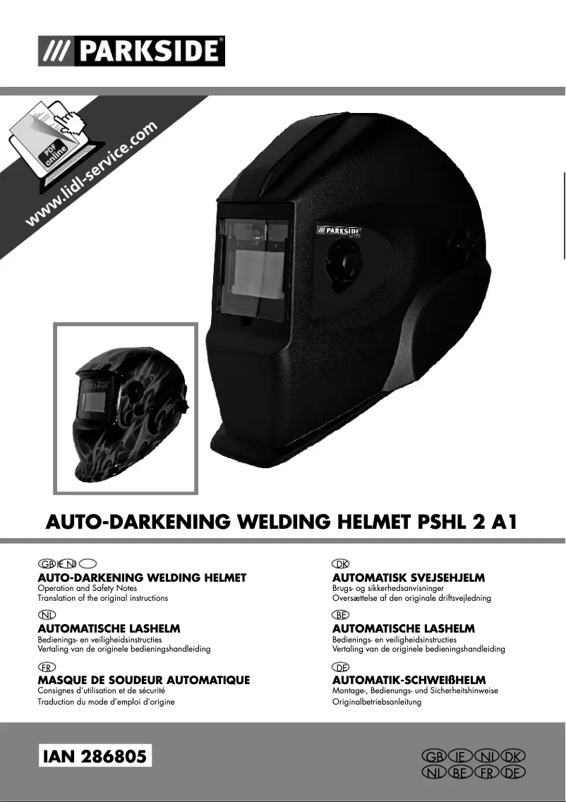 Image de la première page du manuel de l'appareil PSHL 2 A1