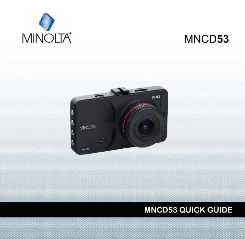 Page n°1 - Manuel utilisateur Minolta MNCD53