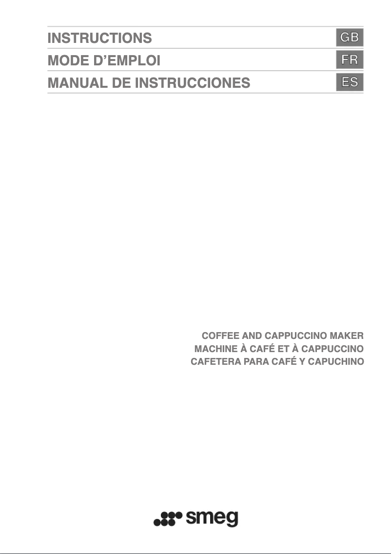 Image de la première page du manuel de l'appareil CMSU6451X