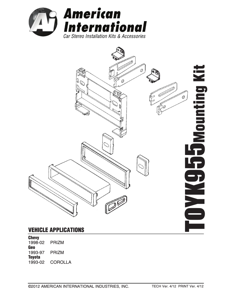 Page 1 de la notice Manuel utilisateur American International TOYK955