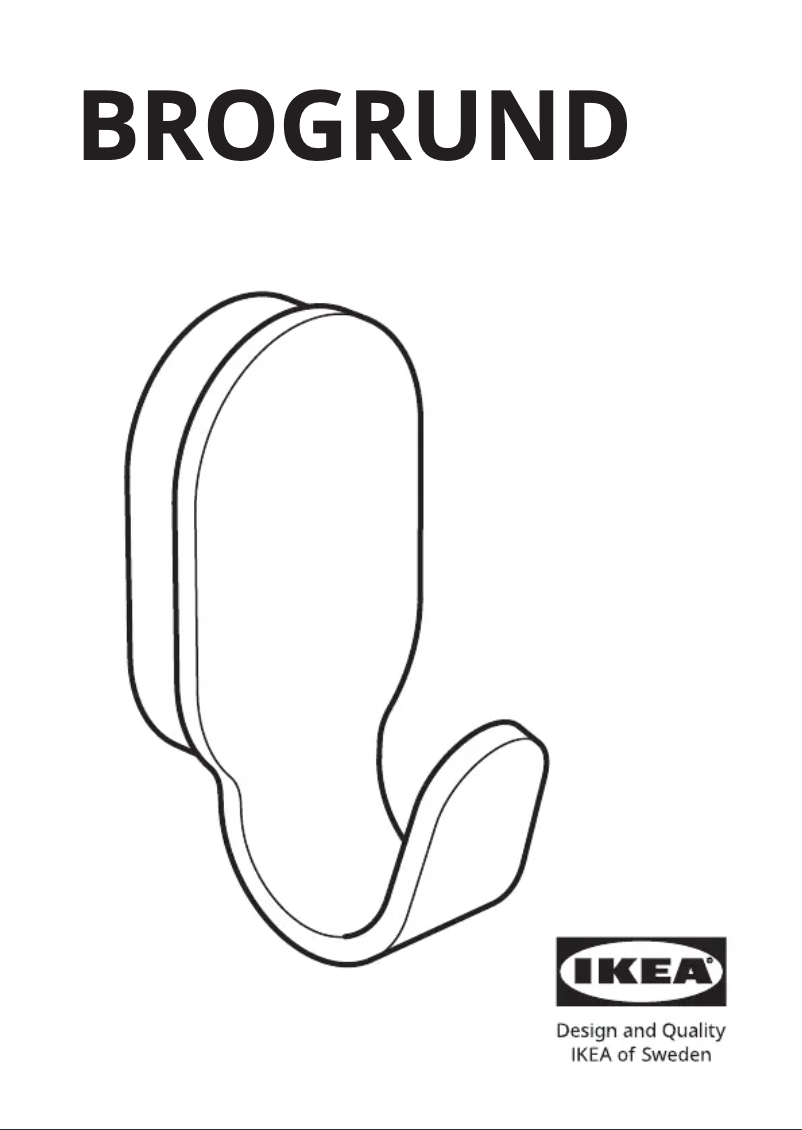 Page 1 de la notice Manuel utilisateur Ikea BROGRUND 005.246.78