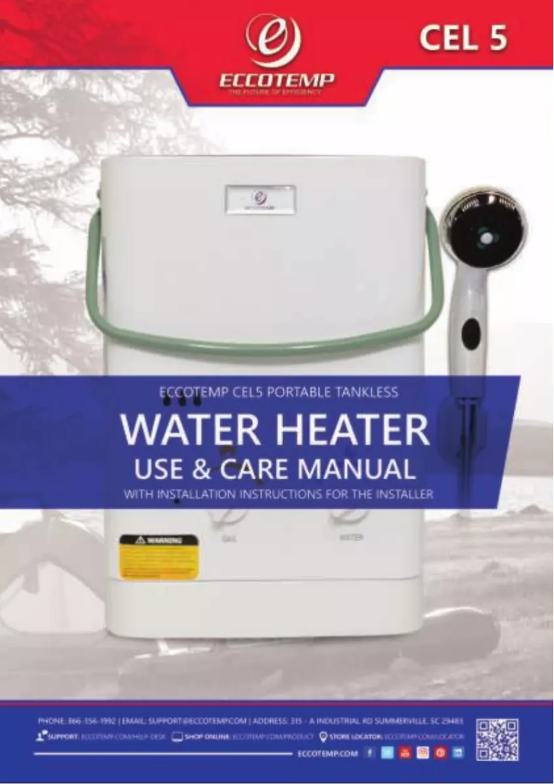 Page n°1 - Manuel utilisateur EccoTemp CE-L5