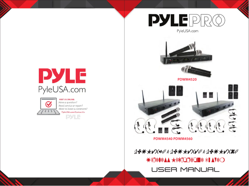 Page 1 de la notice Manuel utilisateur Pyle PDWM4560