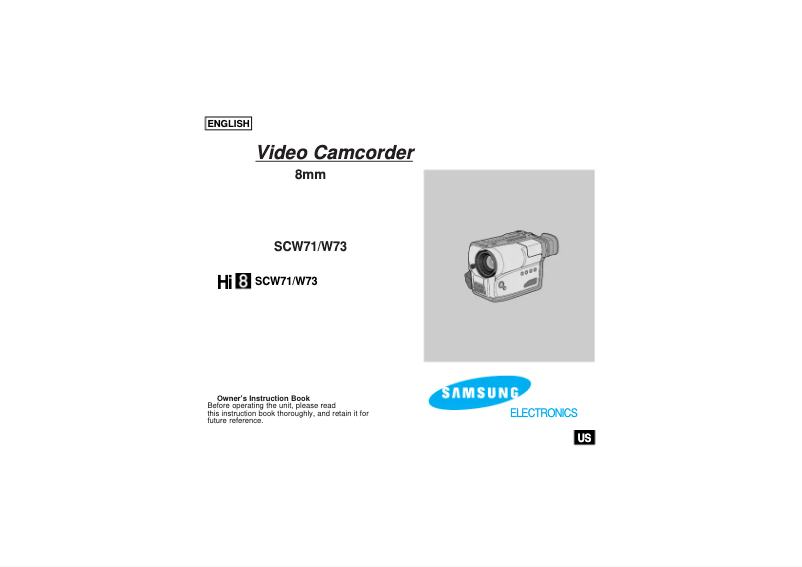 Page 1 de la notice Manuel utilisateur Samsung SC-W71