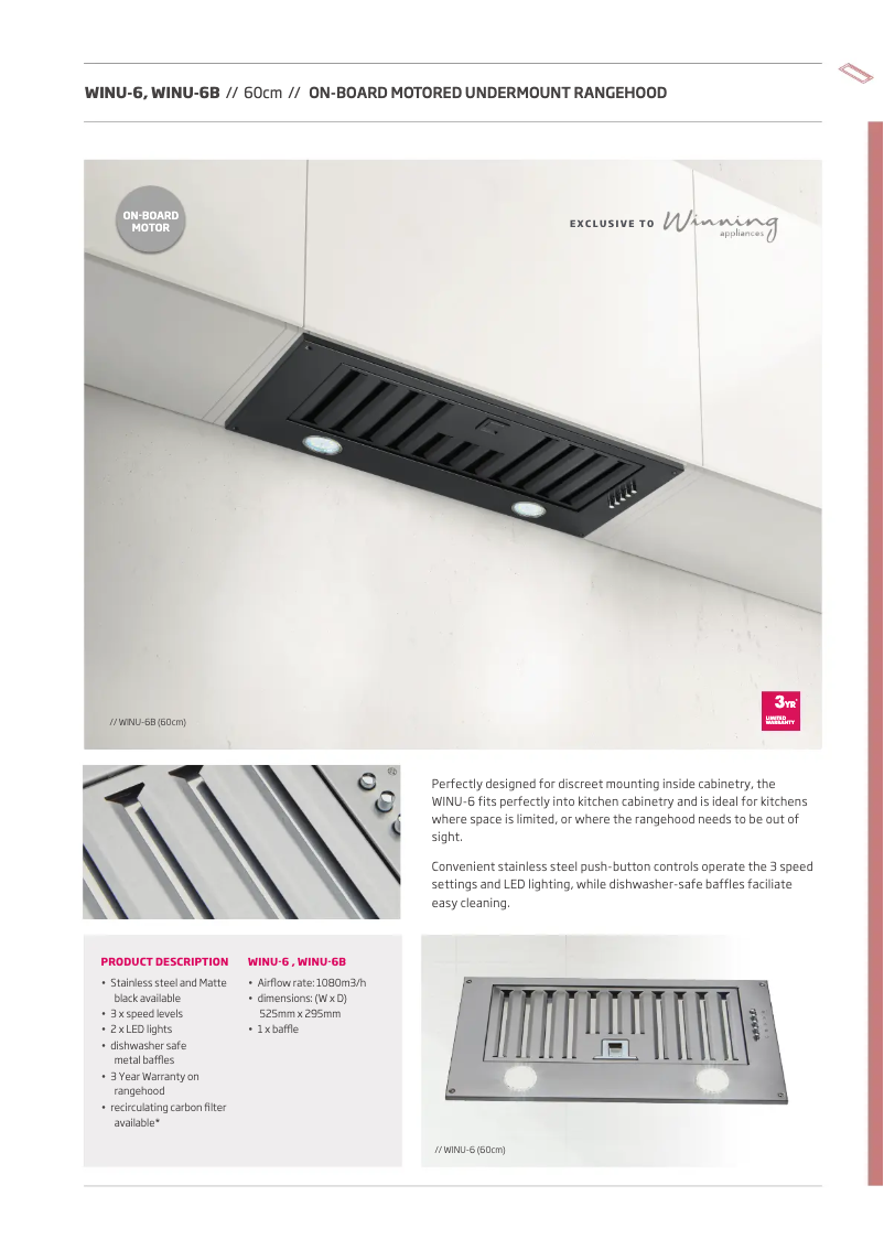 Image de la première page du manuel de l'appareil WINU-6