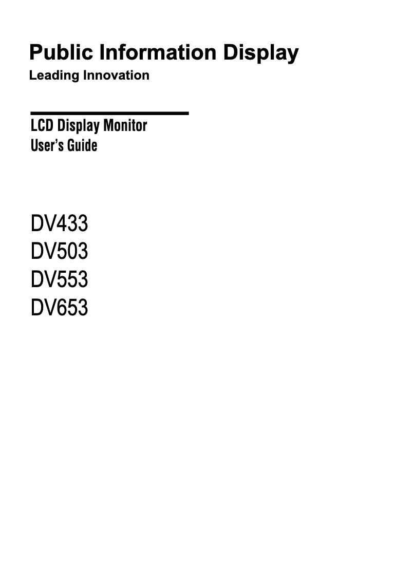 Page n°1 - Manuel utilisateur Acer DV433