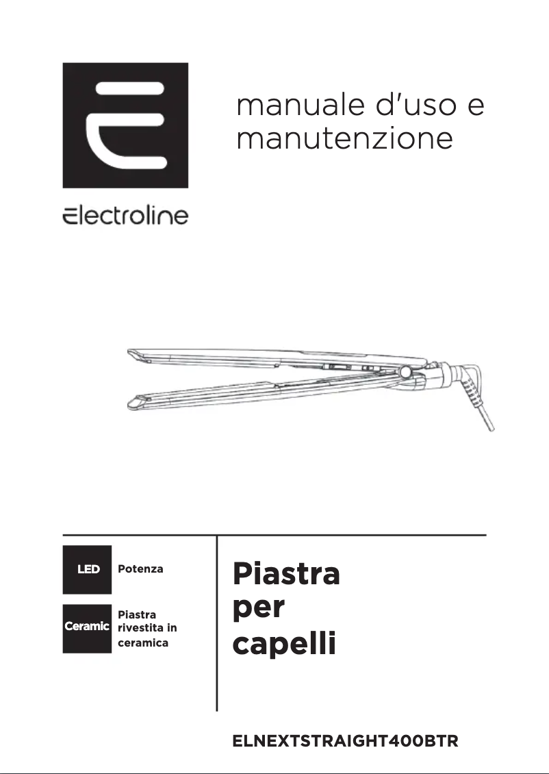 Image de la première page du manuel de l'appareil ELNEXTSTRAIGHT400BTR