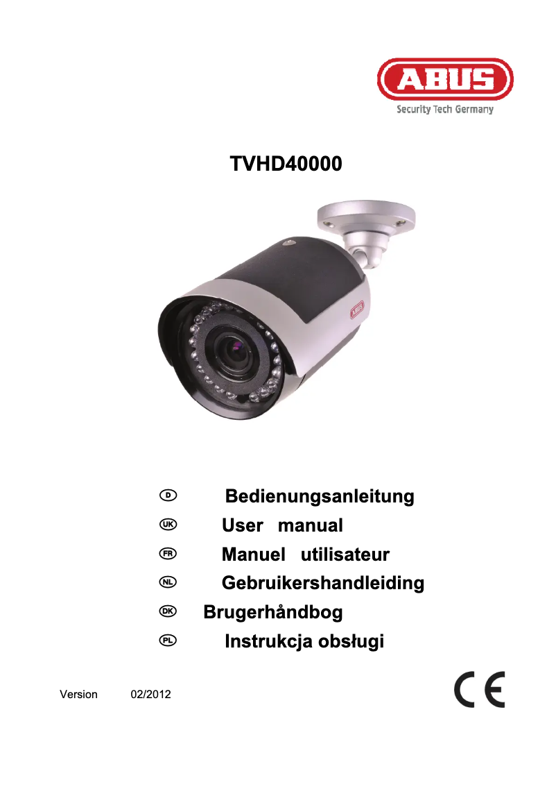 Page n°1 - Manuel utilisateur Abus TVHD40000
