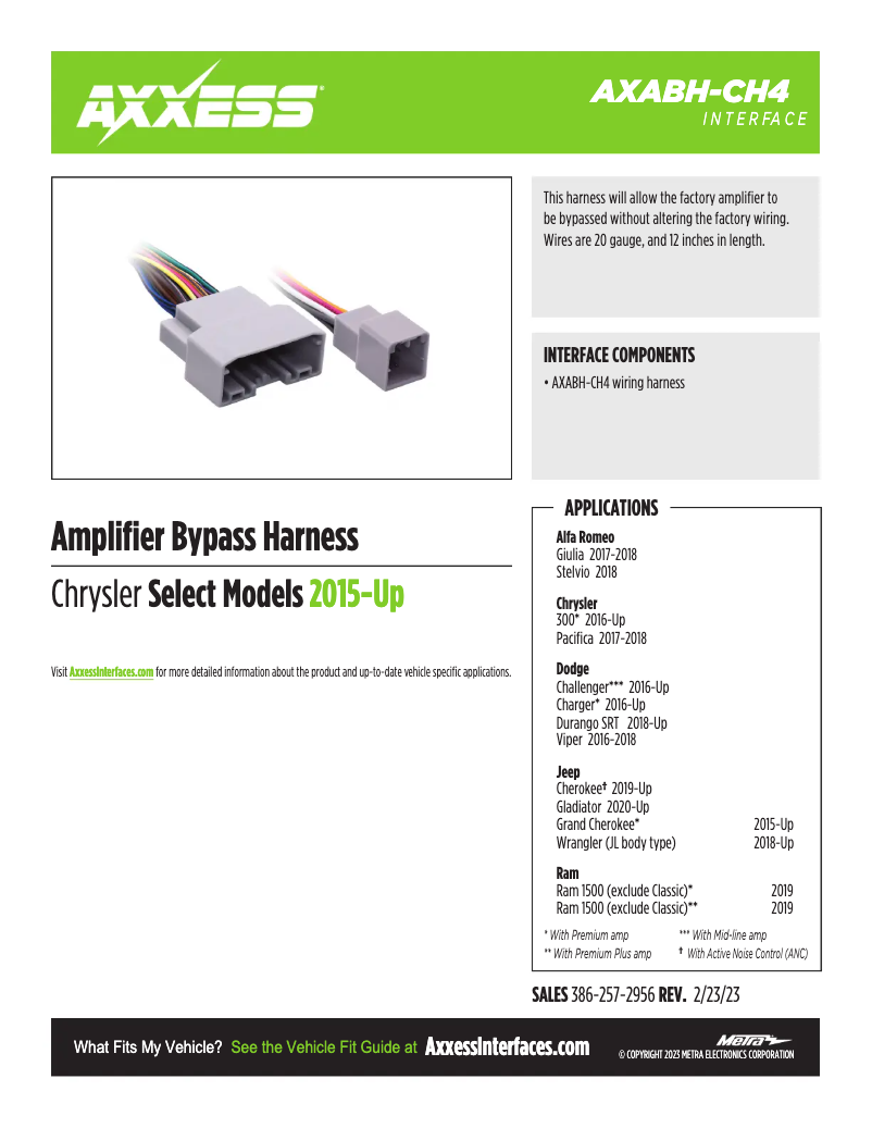 Image de la première page du manuel de l'appareil AXABH-CH4