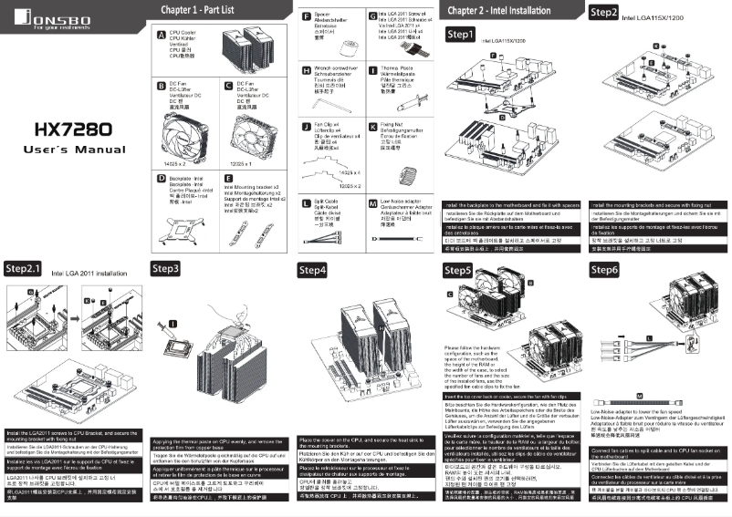Image de la première page du manuel de l'appareil HX7280