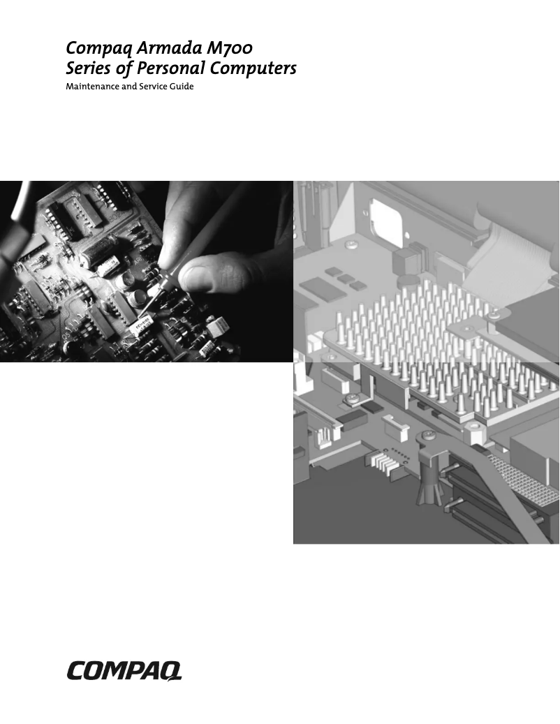 Imagen de la primera página del manual del dispositivo Compaq Armada M700