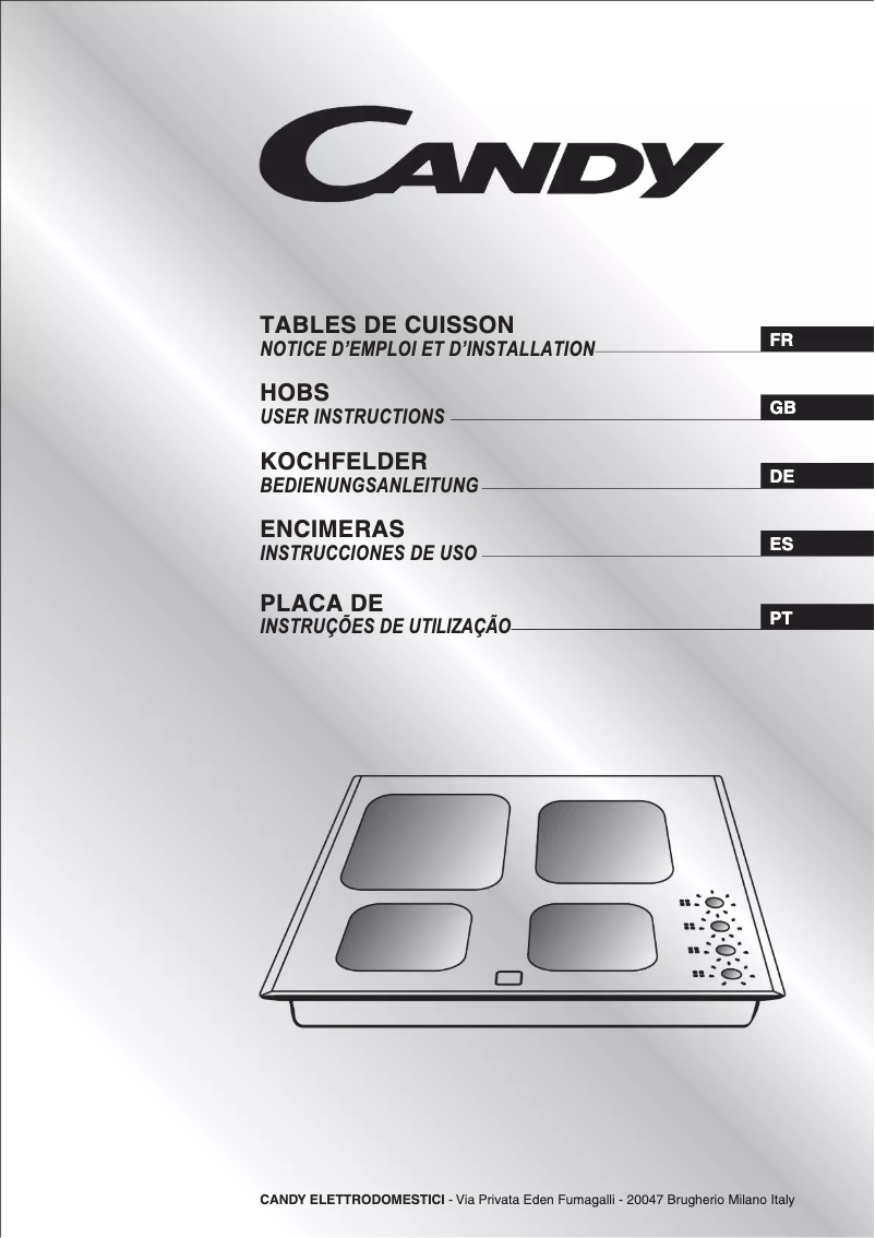 Page n°1 - Manuel utilisateur Candy PVS 642 X