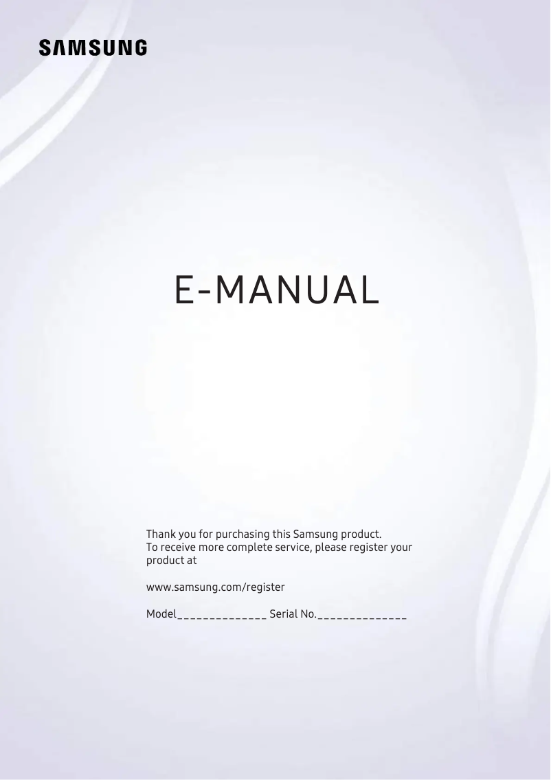 Page n°1 - Manuel utilisateur Samsung QA75Q7FAMR