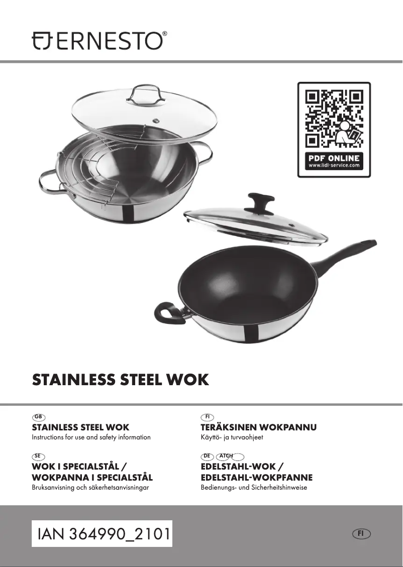 First page image of the manual for IAN 364990