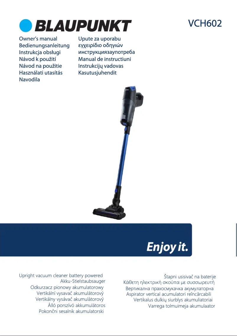 Page 1 de la notice Manuel utilisateur Blaupunkt VCH602RE