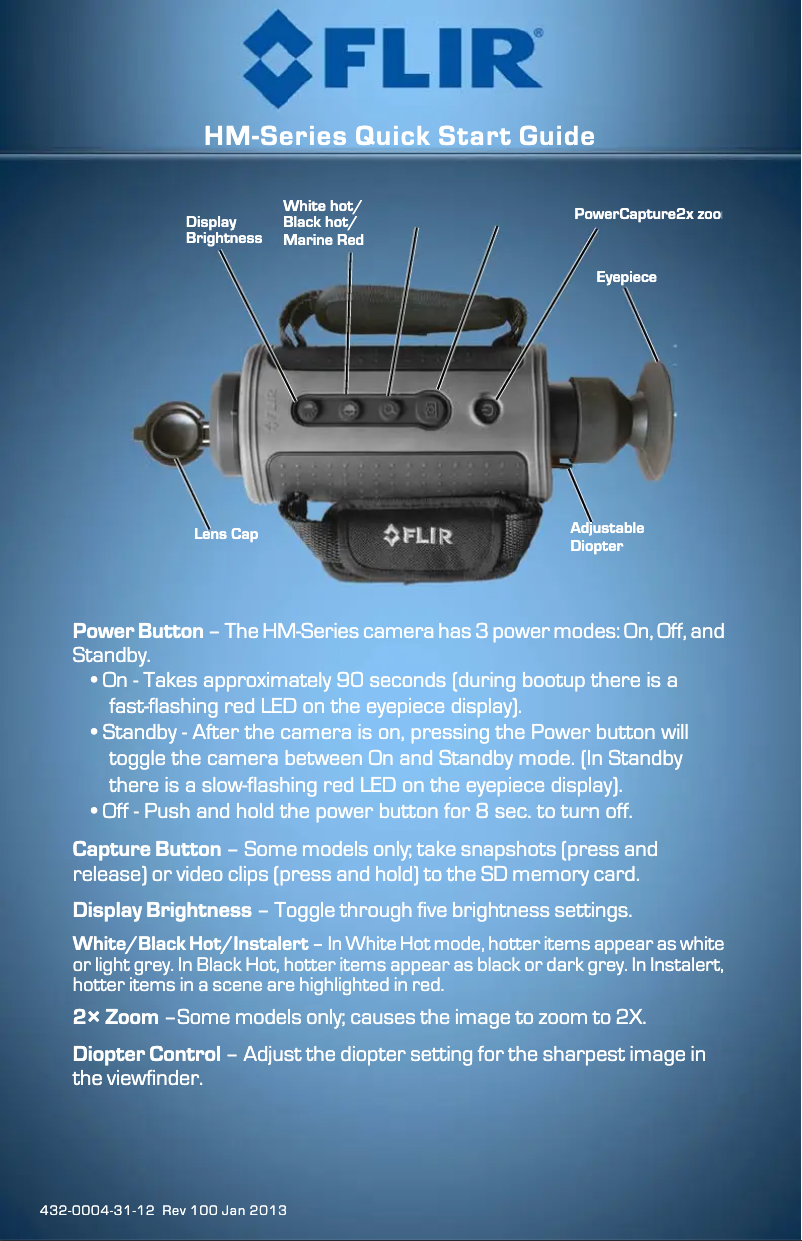 Página 1 del manual Guía de inicio rápido FLIR First Mate II HM 307XP+