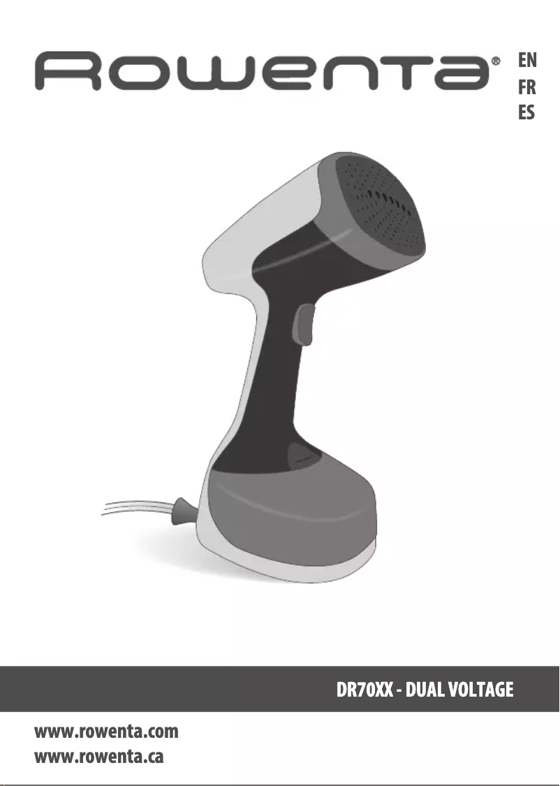 Page n°1 - Manuel utilisateur Rowenta X-Cel Steam Travel DR7051