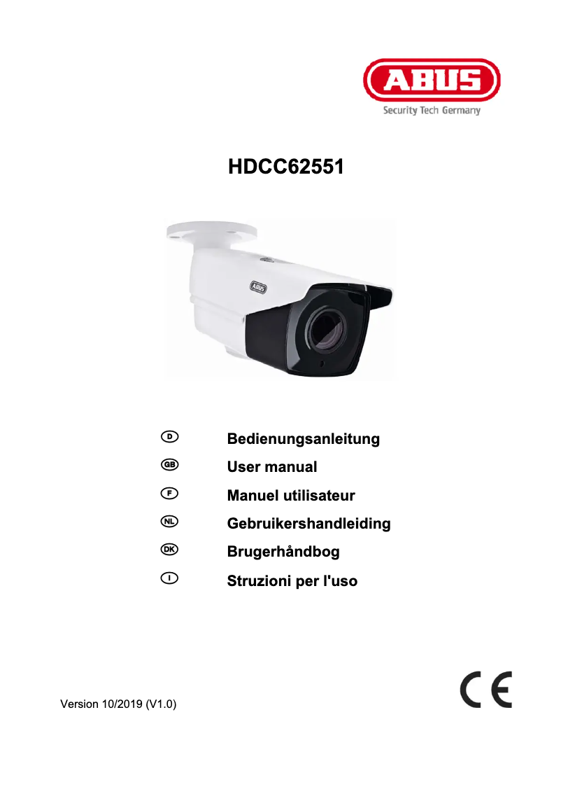 Image de la première page du manuel de l'appareil HDCC62551