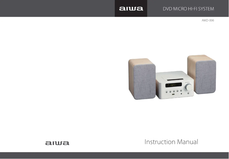 Page 1 de la notice Manuel utilisateur Aiwa AMD-006