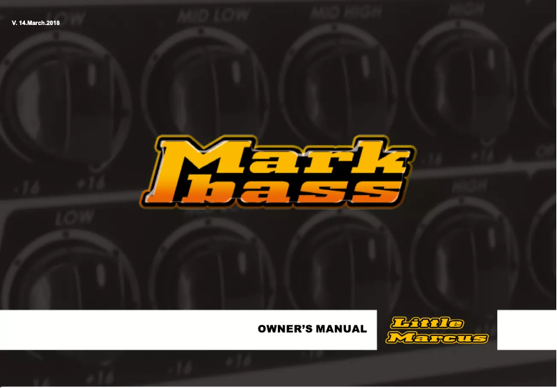 Image de la première page du manuel de l'appareil Marcus Miller CMD 101 Micro 60