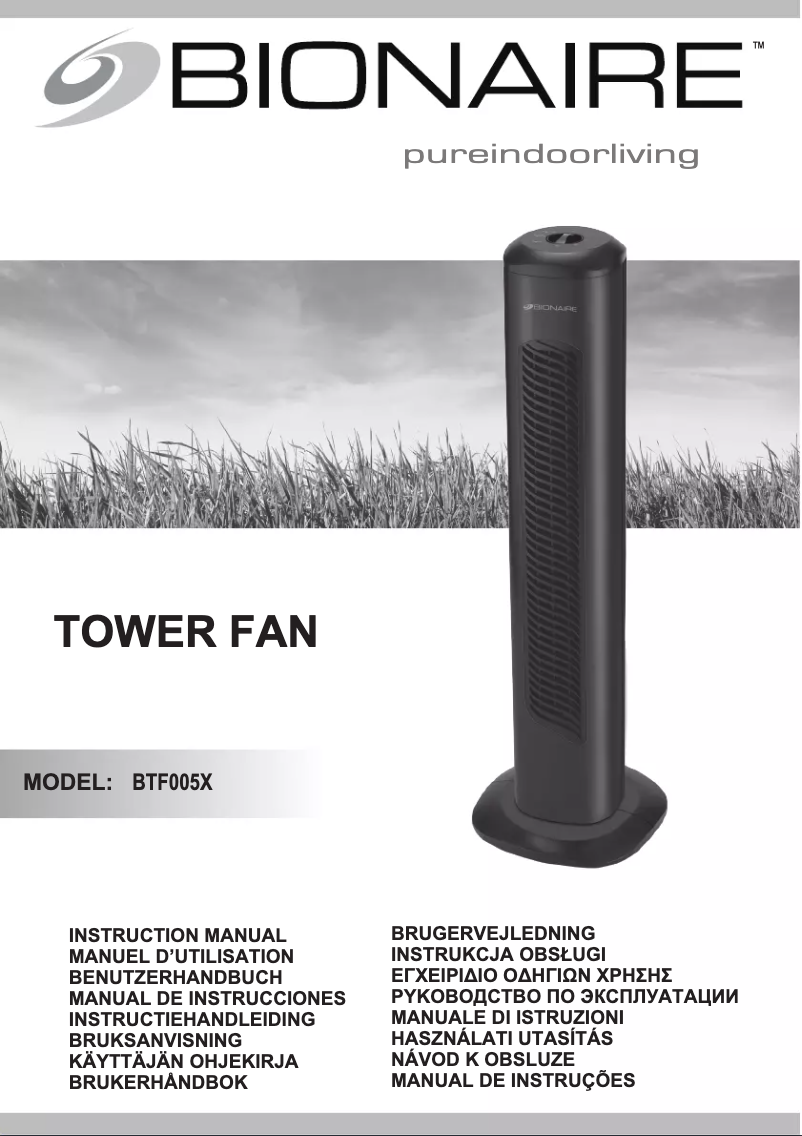 Image de la première page du manuel de l'appareil BTF005X