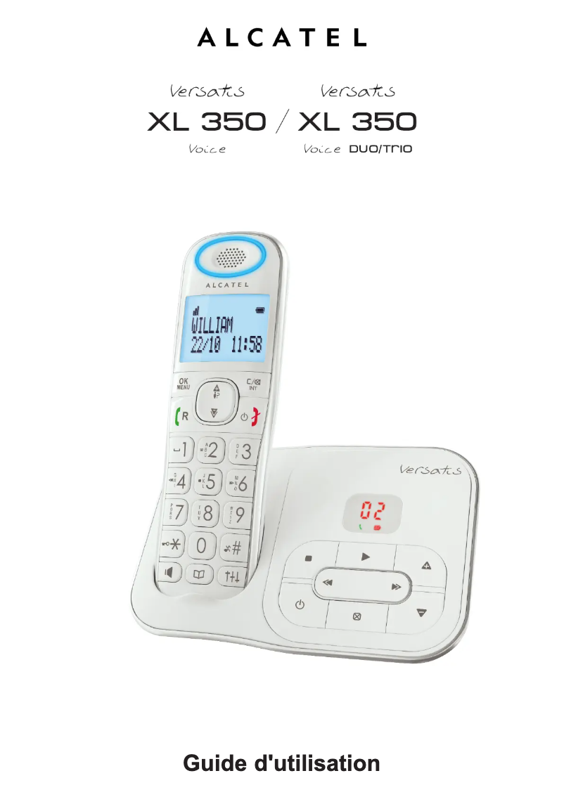 Página 1 del manual Manual de usuario Alcatel Versatis XL350