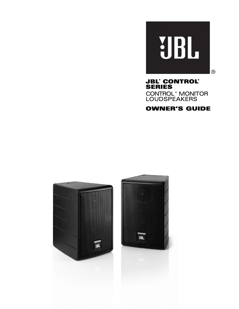 Page 1 de la notice Manuel utilisateur JBL Control Monitor