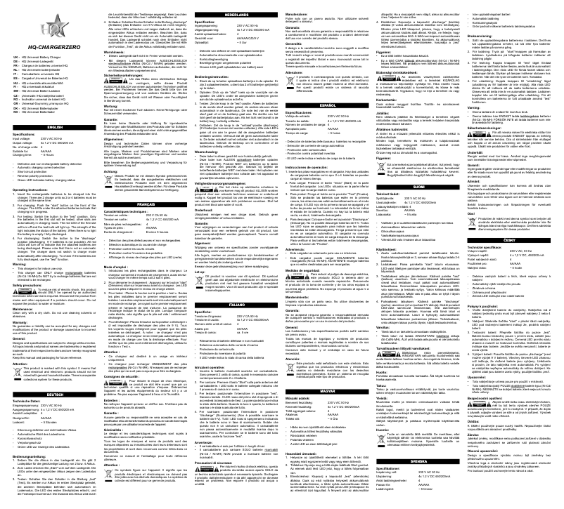 Page n°1 - Manuel utilisateur HQ CHARGERZERO