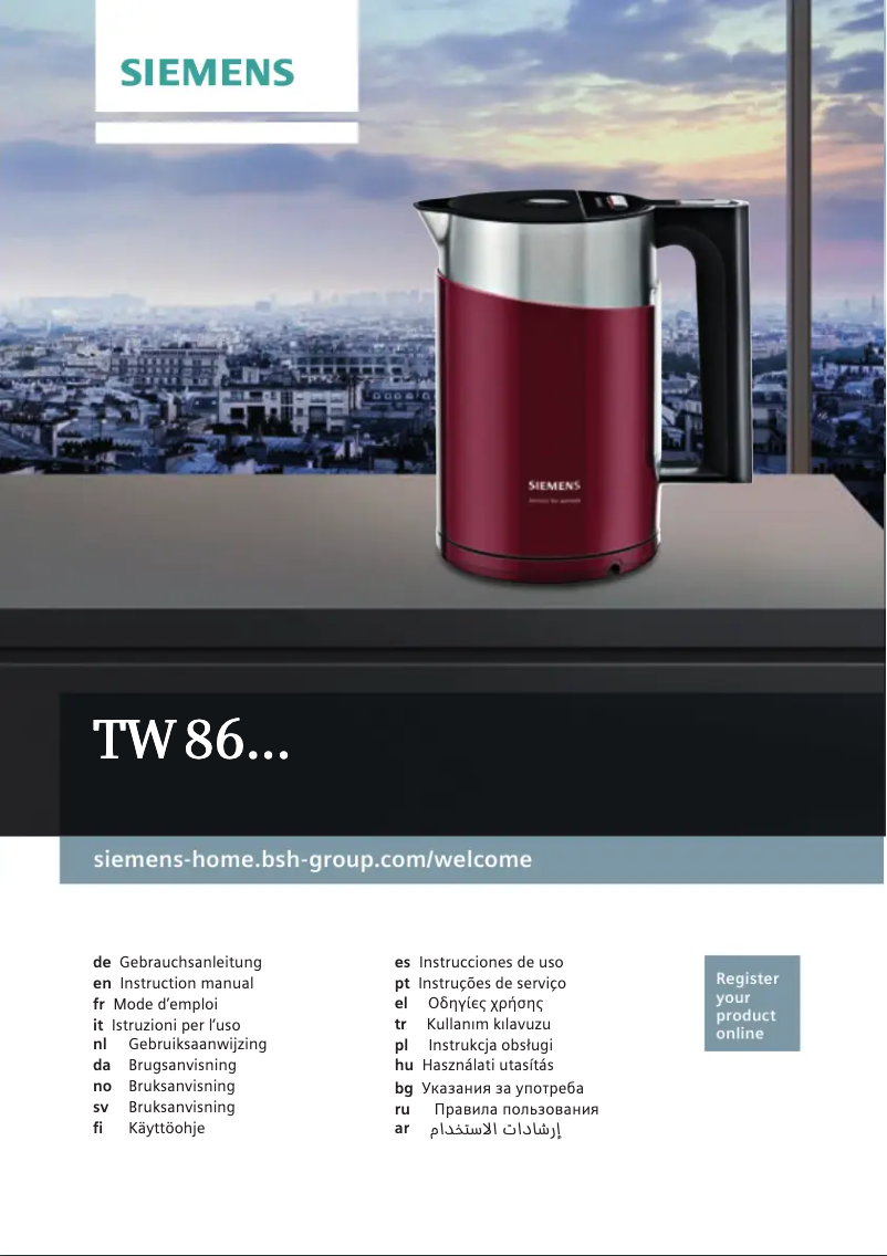 Image de la première page du manuel de l'appareil TW86105