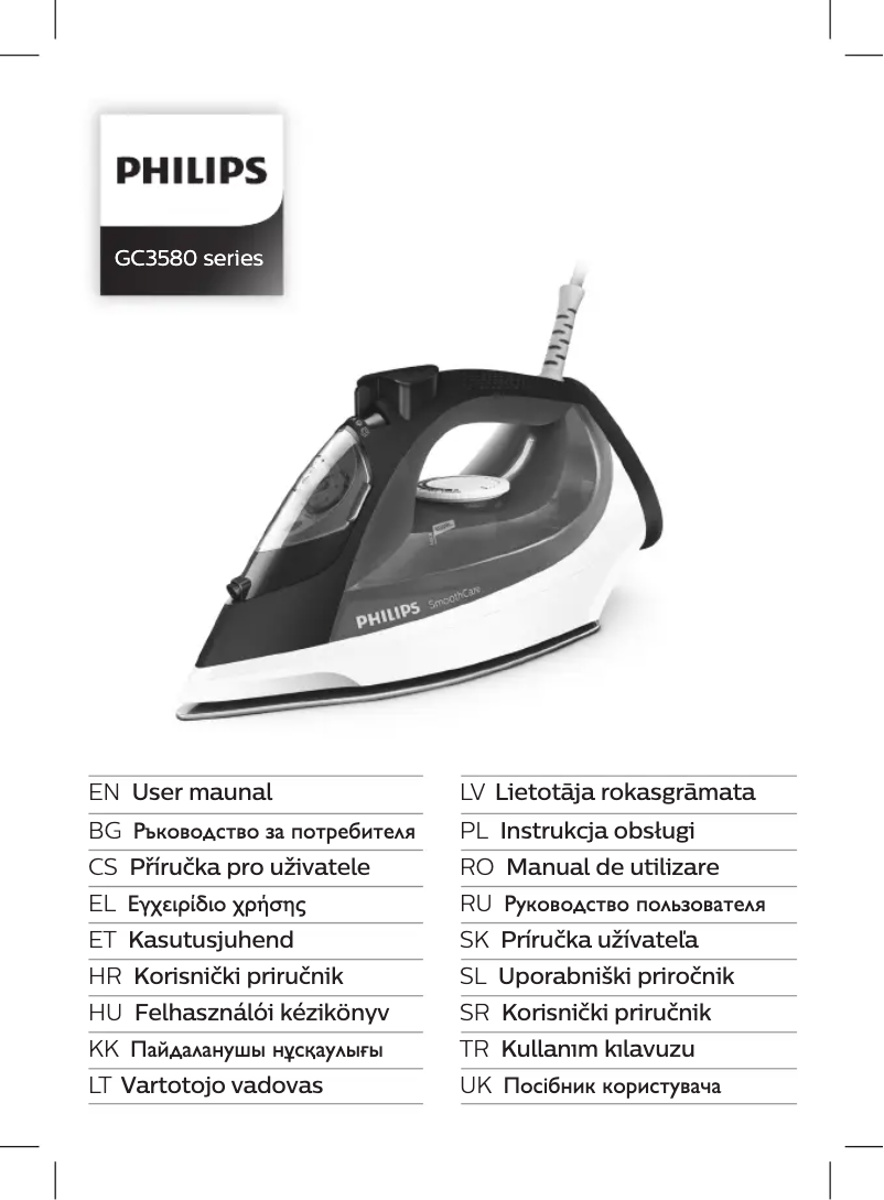Page n°1 - Manuel utilisateur Philips SmoothCare GC3581