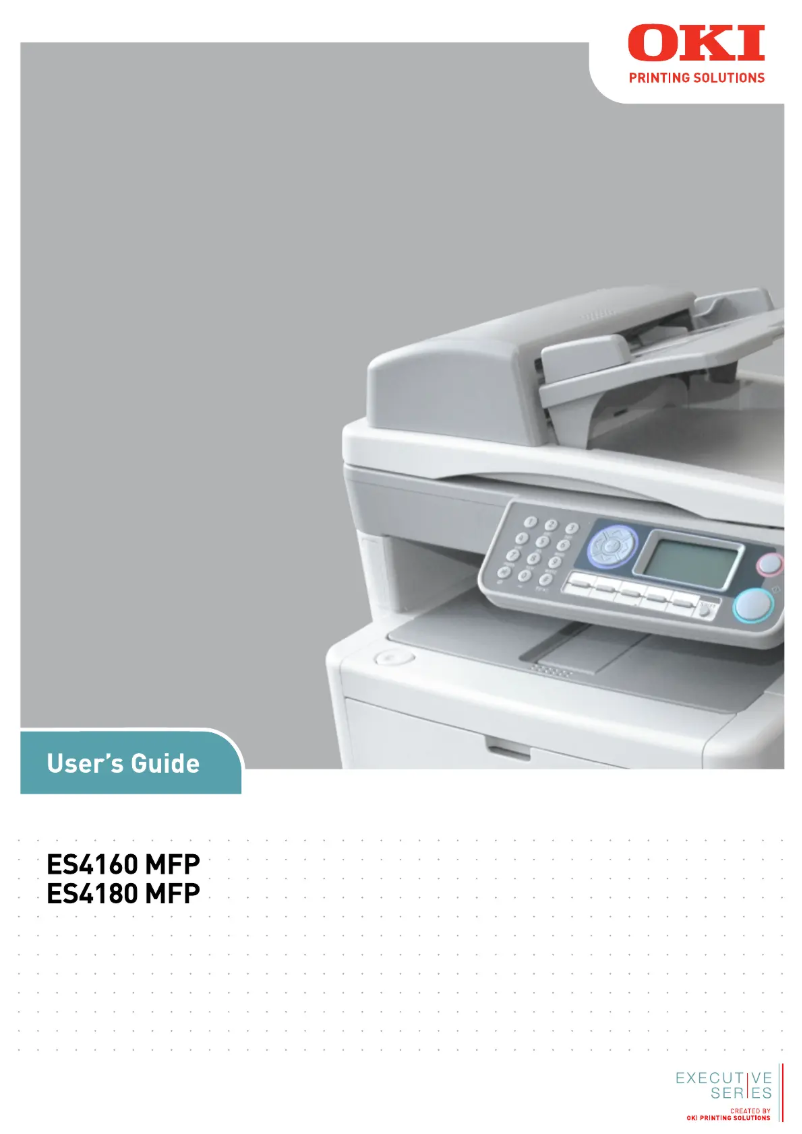 Page 1 of the manual User Manual OKI ES4180 MFP