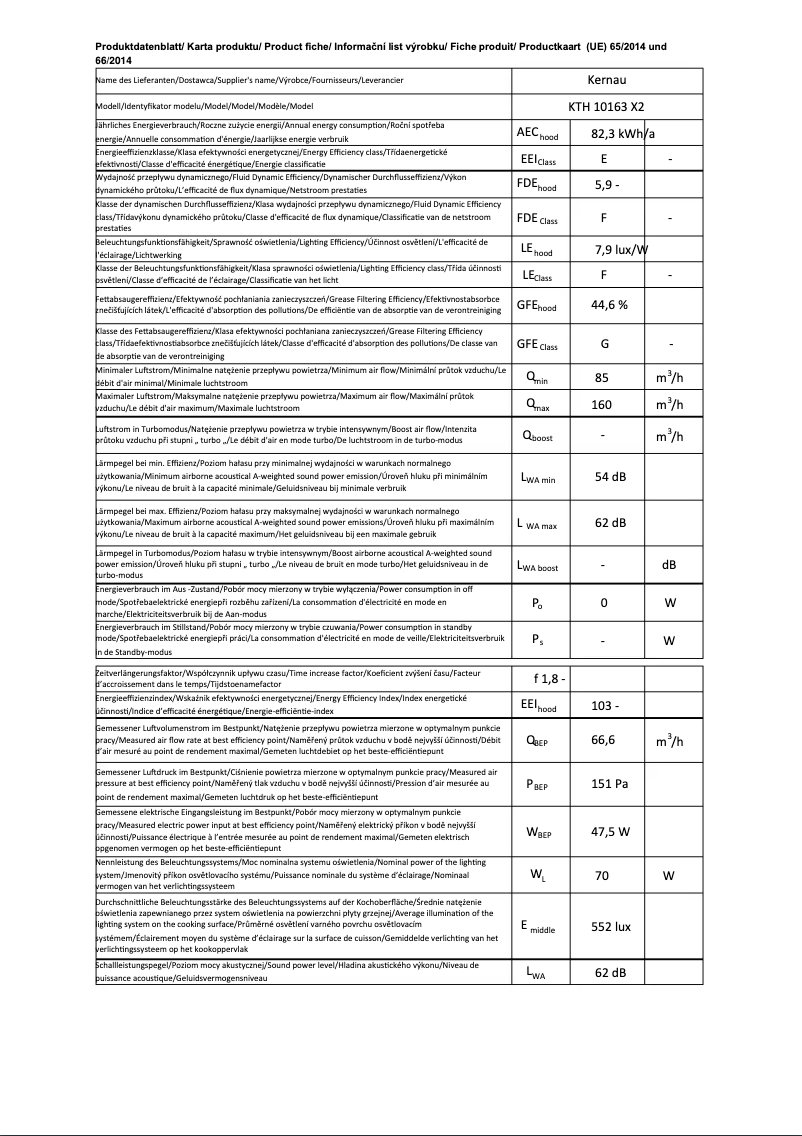 Image de la première page du manuel de l'appareil KTH 10.163 X2
