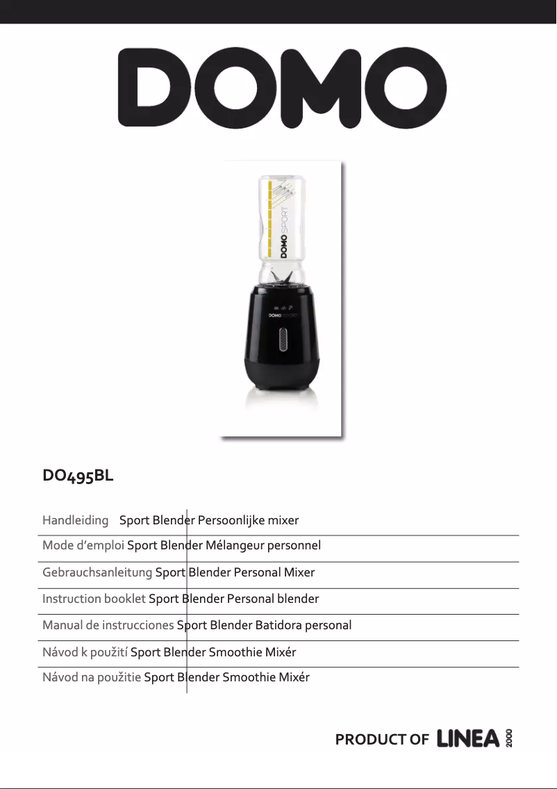 Page 1 de la notice Manuel utilisateur Domo DO495BL