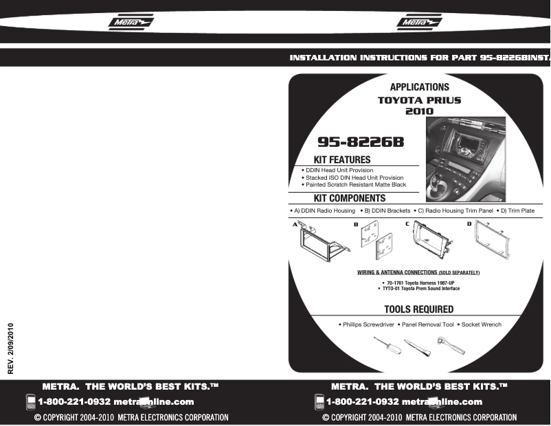 Image de la première page du manuel de l'appareil 95-8226B