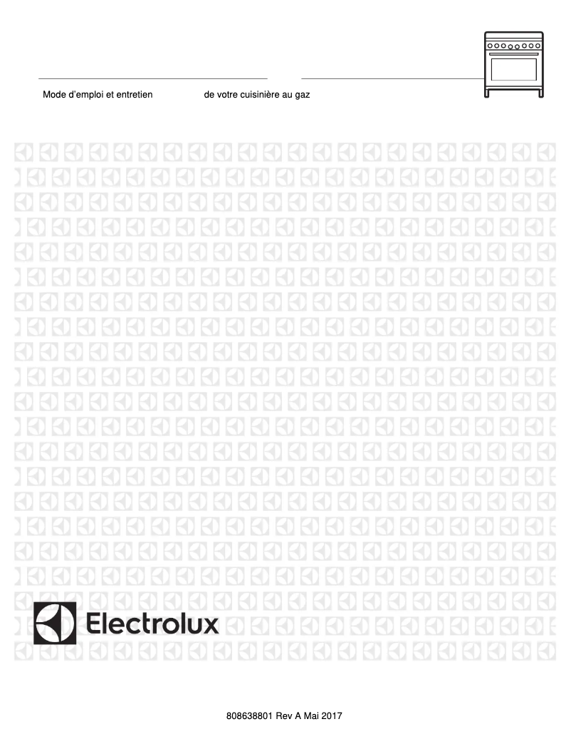 Page 1 de la notice Manuel utilisateur Electrolux ICON E36GF76TPS