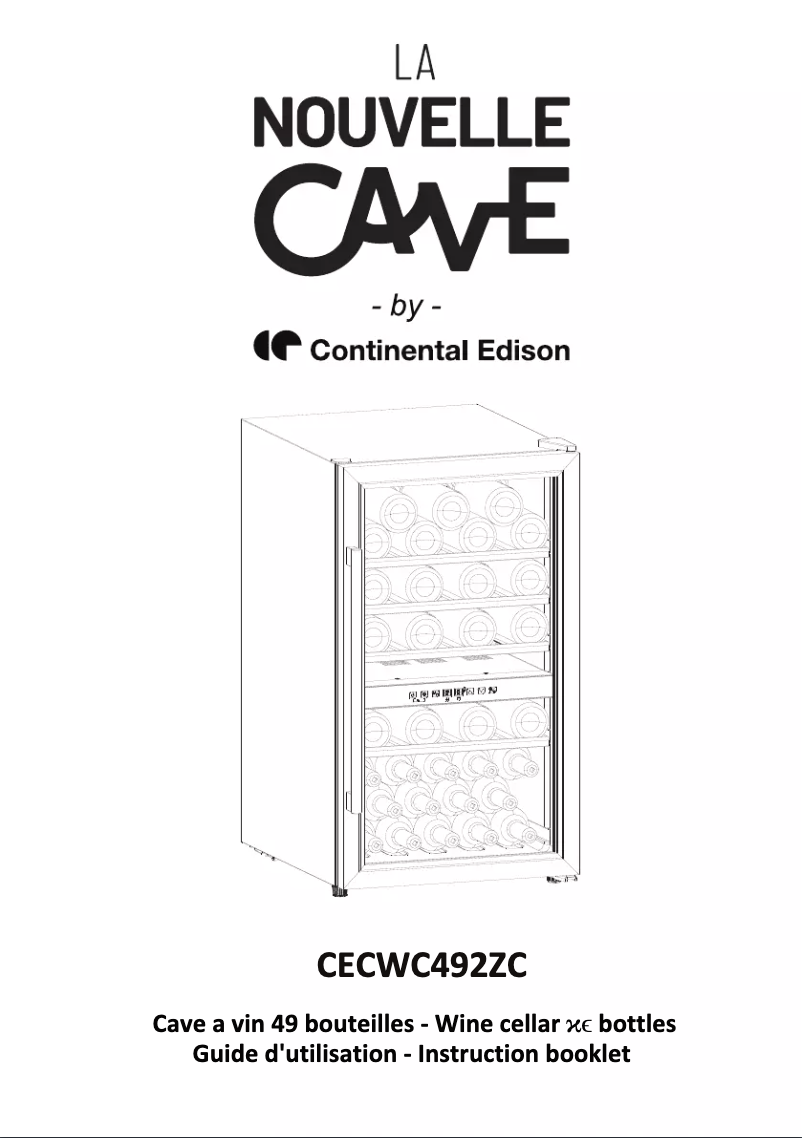 Image de la première page du manuel de l'appareil CECWC492ZC