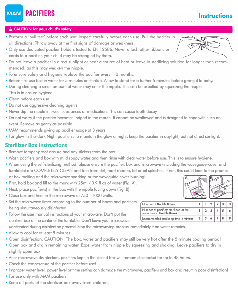 Página 1 del manual Manual de usuario MAM Start Perfect