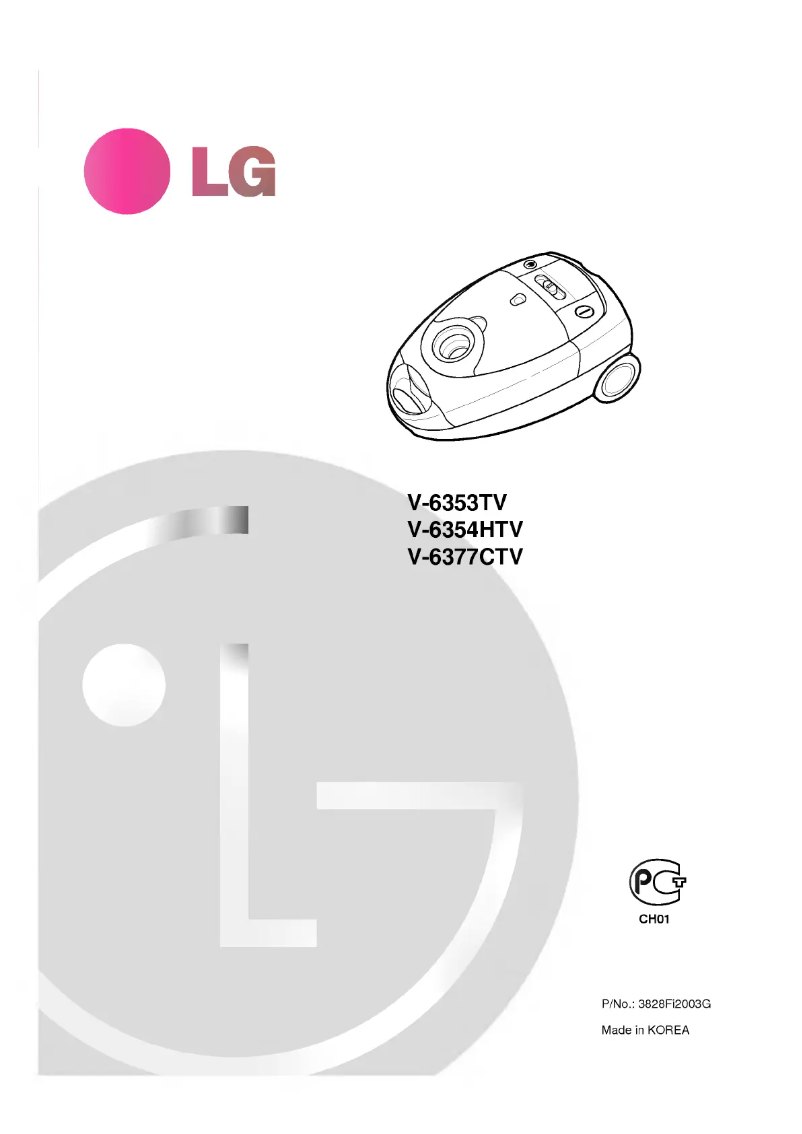Image de la première page du manuel de l'appareil V-6377CTV