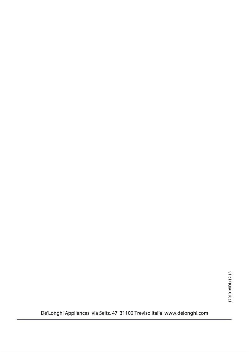 Page n°1 - Manuel utilisateur DeLonghi CGH902C