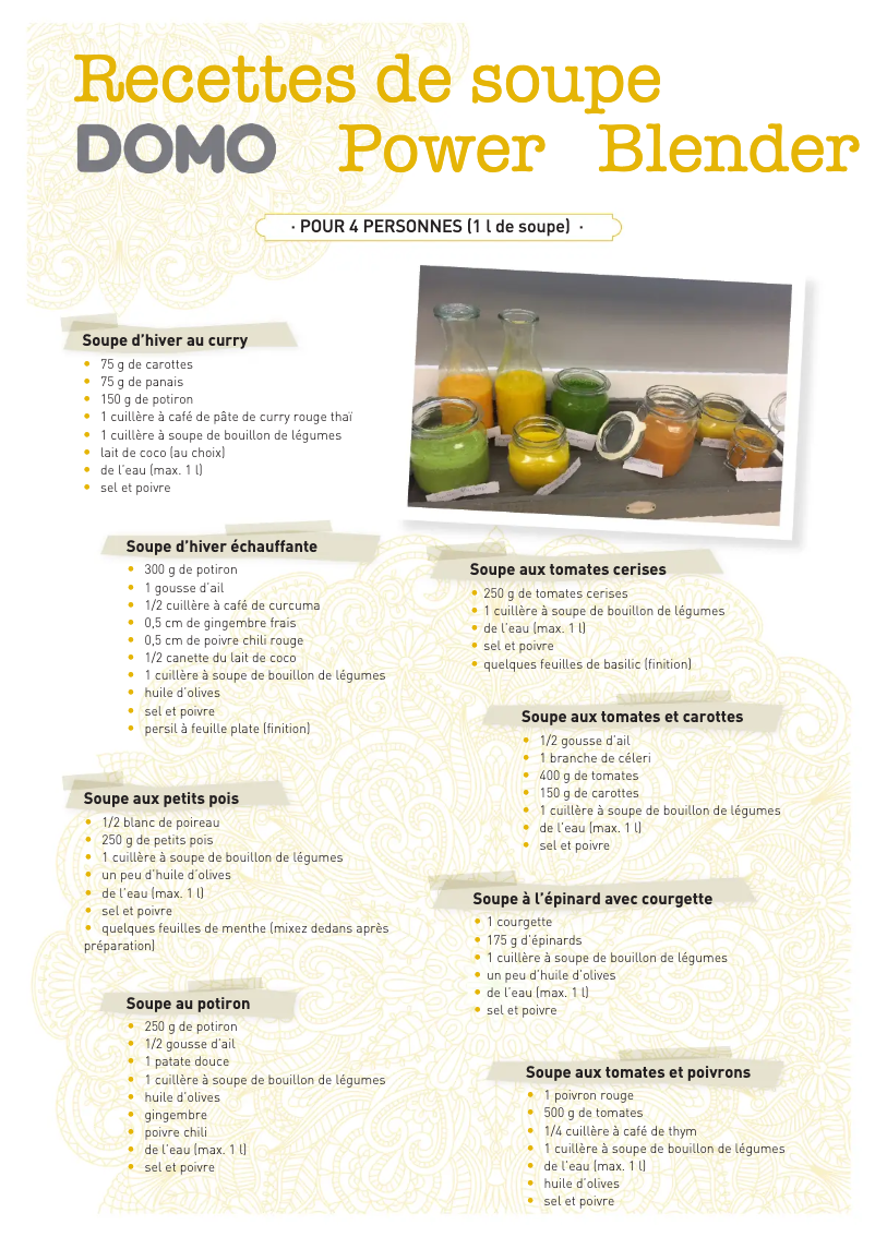 Page 1 de la notice Manuel utilisateur Domo DO486BL