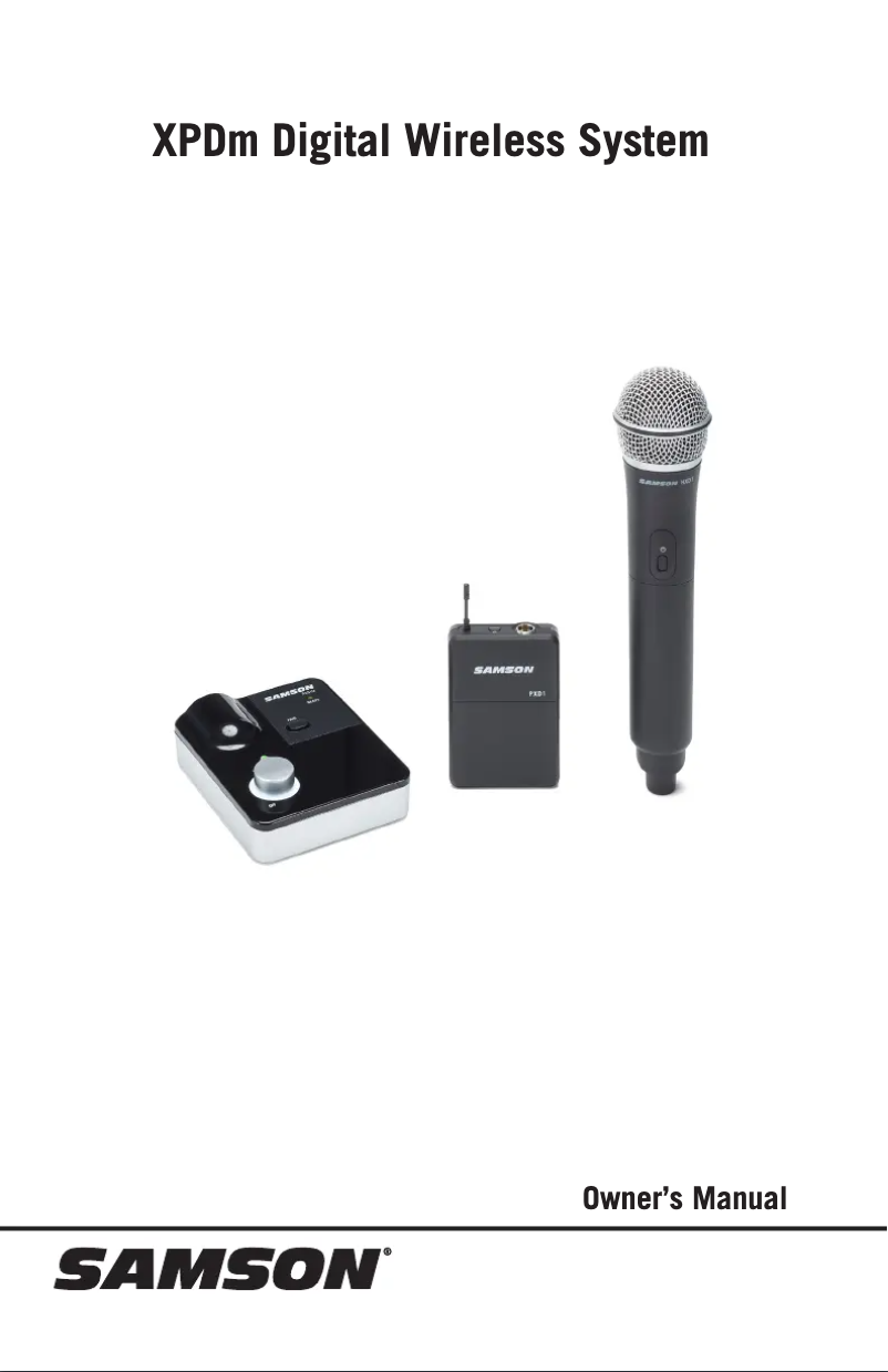 Page 1 de la notice Manuel utilisateur Samson XPDm