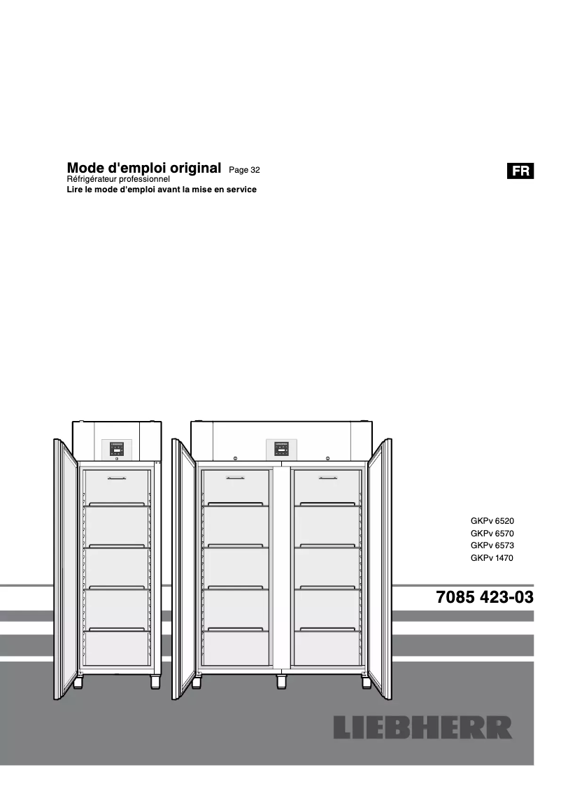 Page n°1 - Manuel utilisateur Liebherr BKPv 8420
