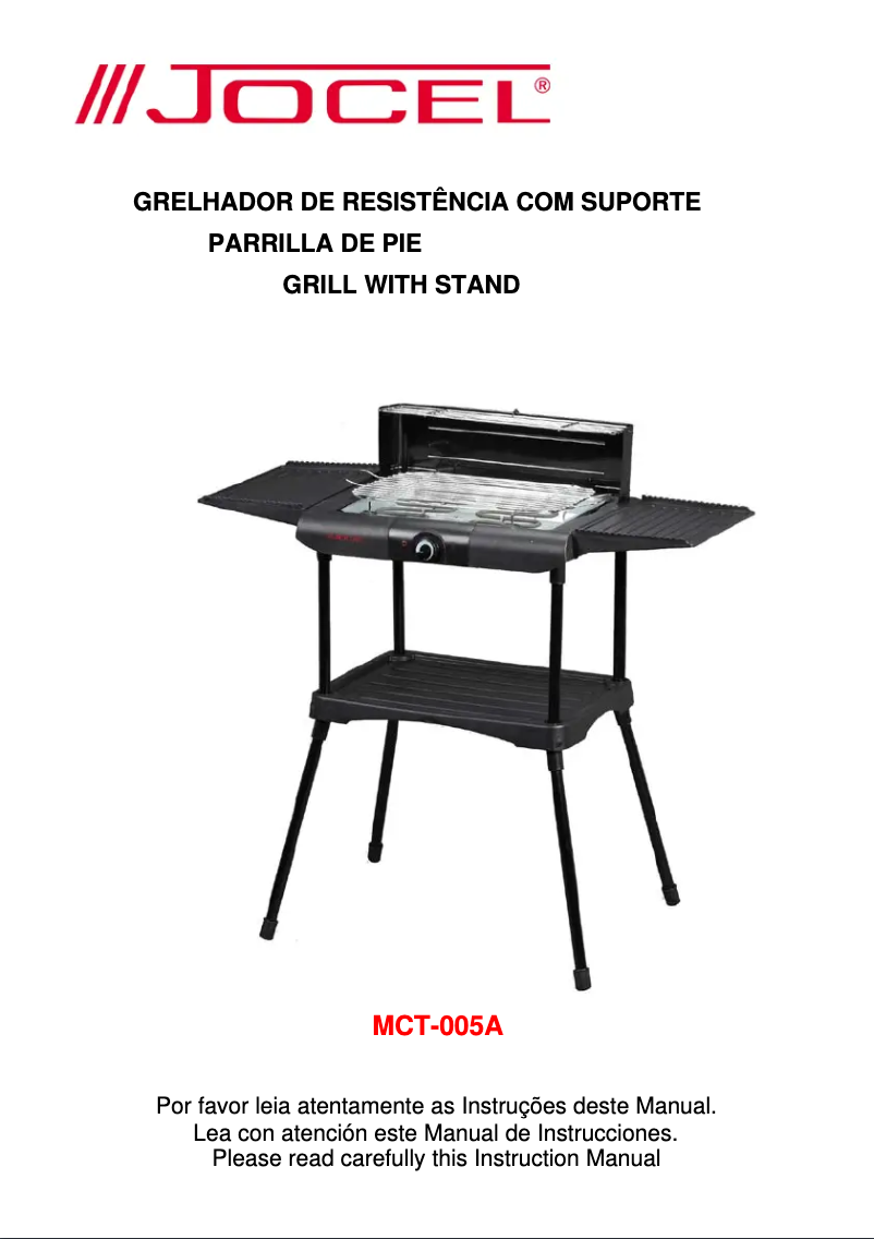 Page 1 de la notice Manuel utilisateur Jocel MCT-005A