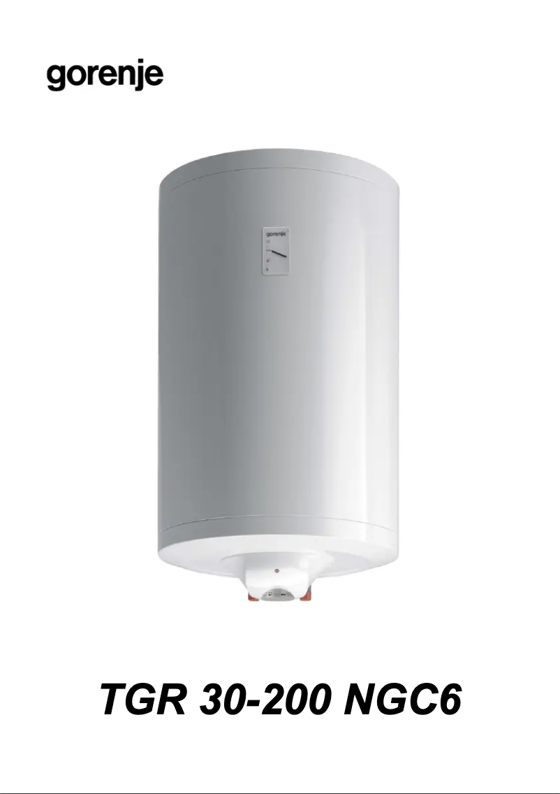 Image de la première page du manuel de l'appareil TGR80NGC6