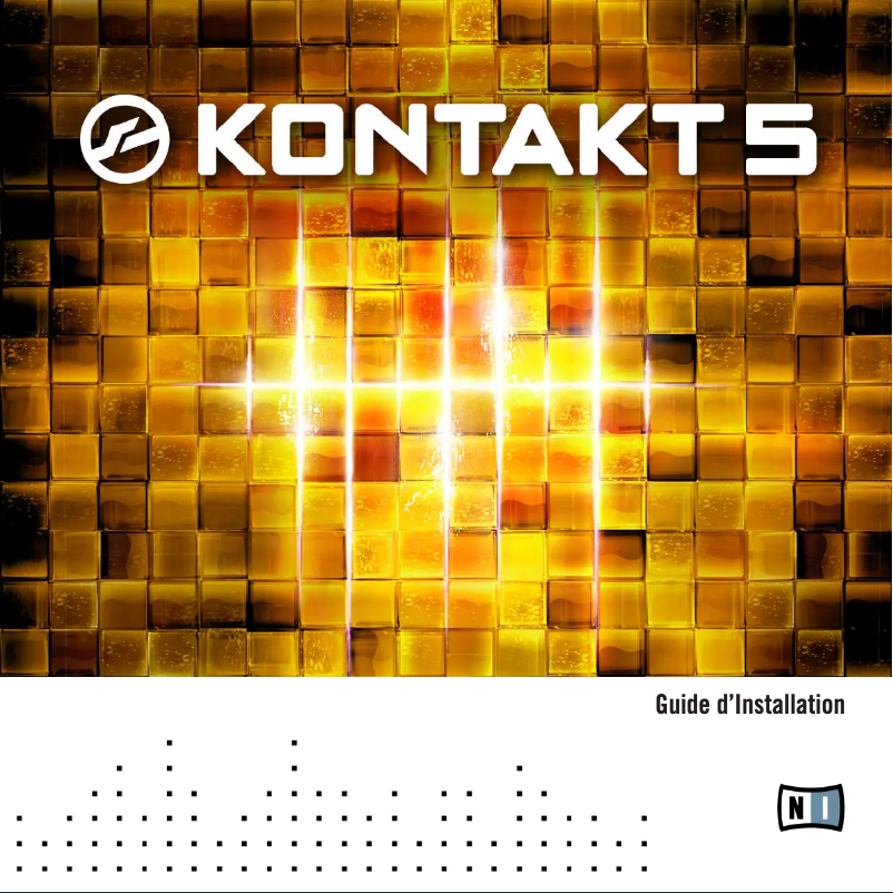 Page 1 de la notice Guide d'installation Native Instruments Kontakt 5