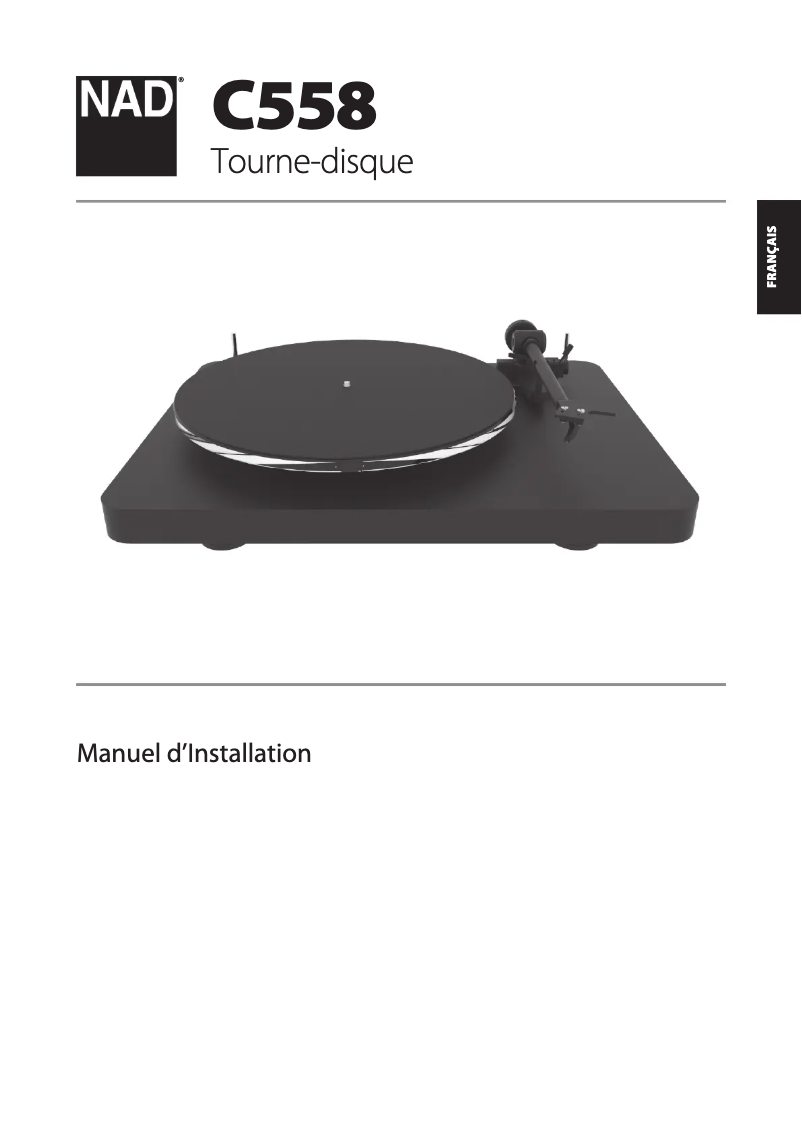 Page n°1 - Manuel utilisateur NAD C 558