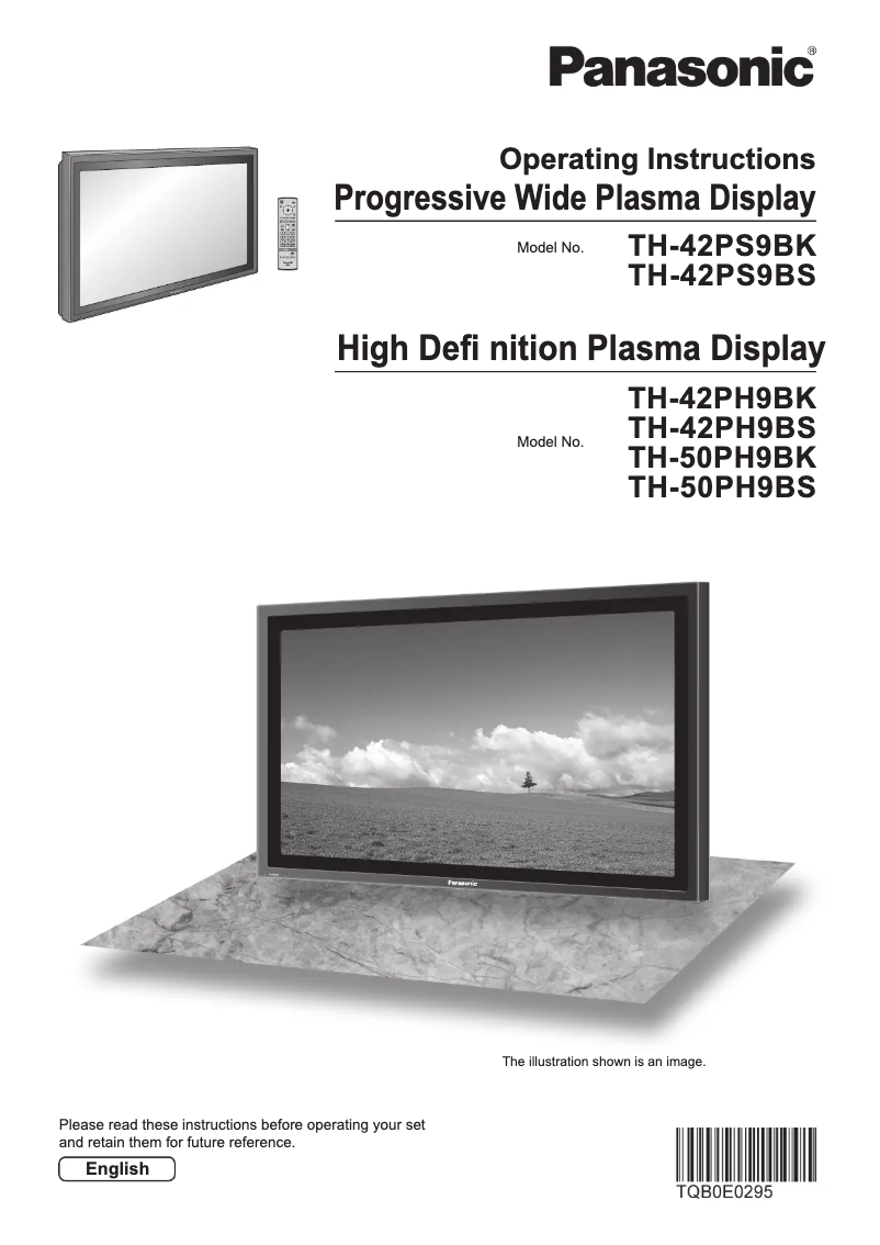 Page 1 de la notice Manuel utilisateur Panasonic Viera TH-50PH9BS