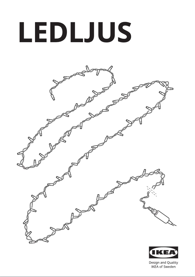 Page 1 de la notice Manuel utilisateur Ikea LEDLJUS 803.574.30