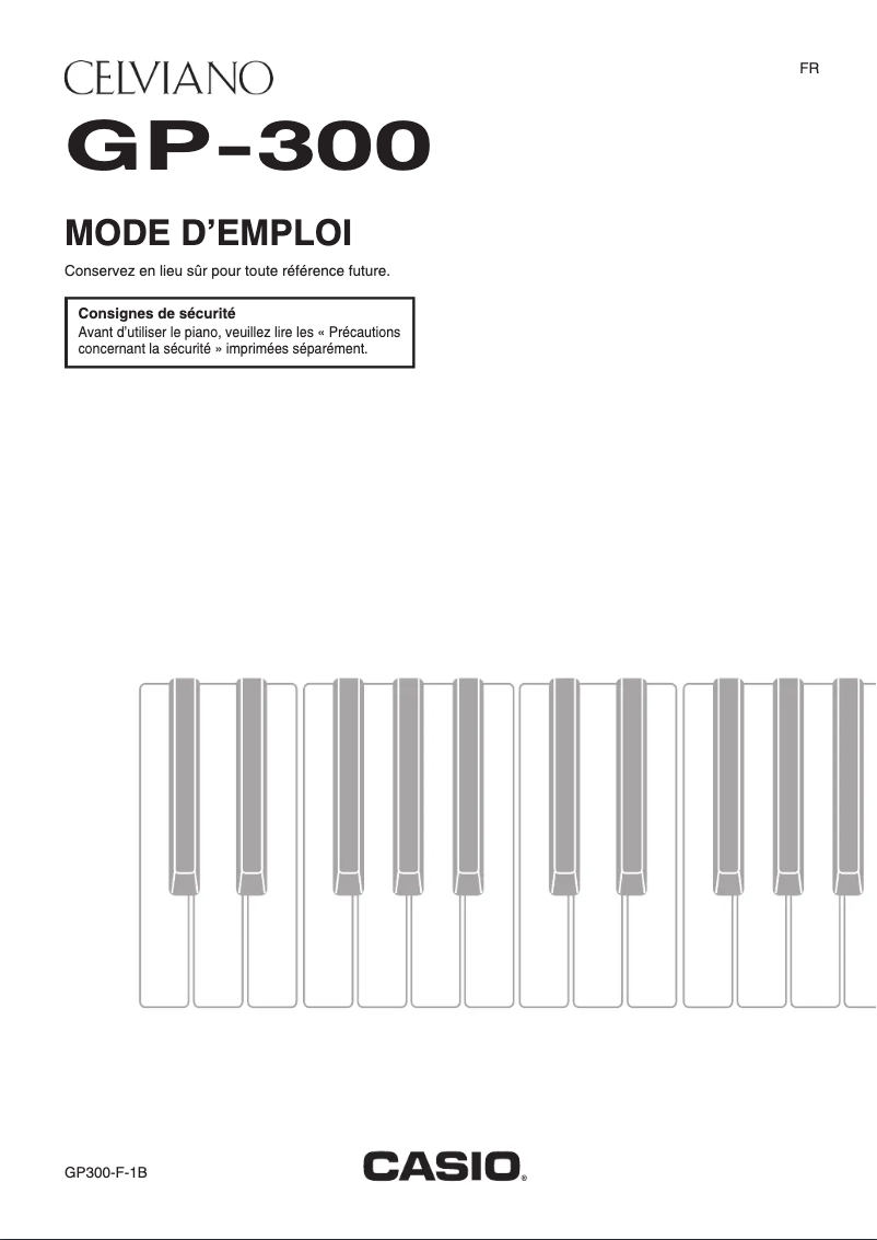 Page 1 de la notice Manuel utilisateur Casio Celviano GP-300