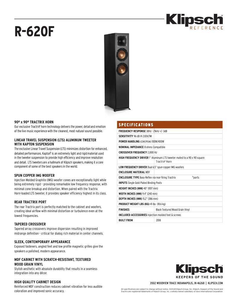 Image de la première page du manuel de l'appareil Reference R-620F